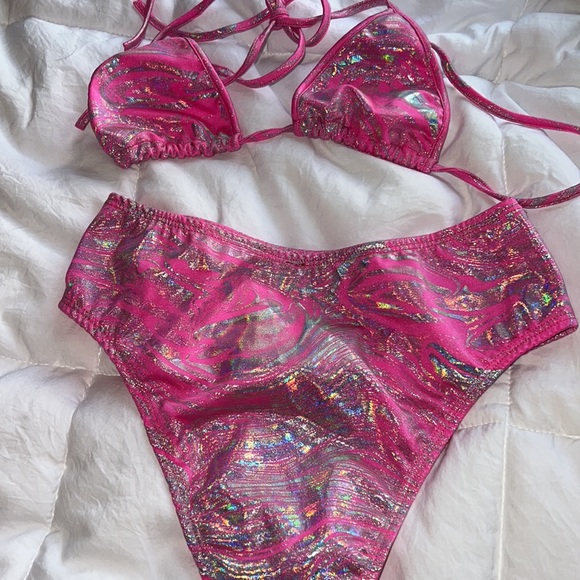 Pink Holographic Rave Set - Picture 2 of 2